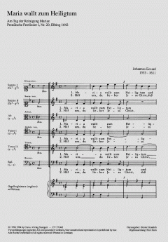 Maria wallt zum Heiligtum (Johannes Eccard) 
