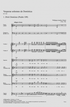 Vesperae solennes de Dominica KV321 (W.A. Mozart) 