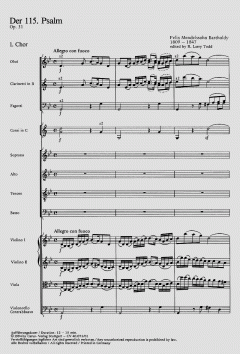 Der 115. Psalm op. 31 von Felix Mendelssohn Bartholdy 