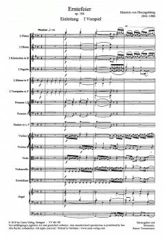 Erntefeier op. 104 (Heinrich v. Herzogenberg) 