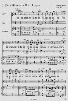 Brahms: Sieben deutsche Volkslieder (Johannes Brahms) 