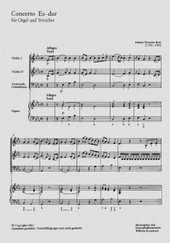 Orgelkonzert in Es-Dur op. 14 (Johann Christian Bach) 