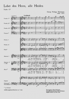 Lobet den Herrn, alle Heiden (I) (Georg Philipp Telemann) 