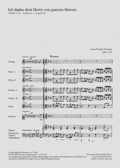 Ich danke dem Herrn vom ganzen Herzen (Georg Philipp Telemann) 