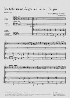 Ich hebe meine Augen auf zu den Bergen (Georg Philipp Telemann) 