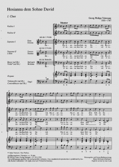 Hosianna dem Sohne David (Georg Philipp Telemann) 