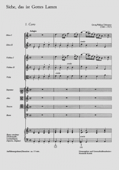 Siehe, das ist Gottes Lamm (II) (Georg Philipp Telemann) 