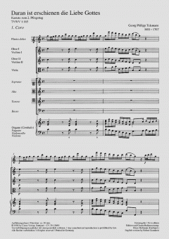 Daran ist erschienen die Liebe Gottes TVWV1:165 (Georg Philipp Telemann) 