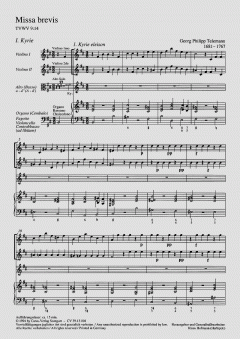 Missa brevis in h (Georg Philipp Telemann) 