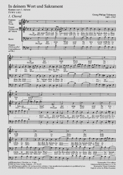 In deinem Wort und Sakrament TVWV1:931 (Georg Philipp Telemann) 