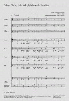 O Jesu Christ, dein Kripplein ist (Georg Philipp Telemann) 