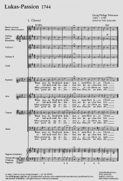 Lukas-Passion TVWV5:29 (Georg Philipp Telemann) 