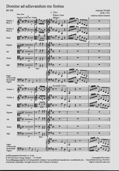 Domine ad adiuvandum me festina RV 593 von Antonio Vivaldi (Download) 