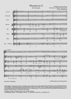 Hosanna in G-Dur (W.A. Mozart) 