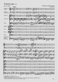 Tantum ergo in D-Dur KV197 (Download) 