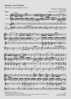 Scande coeli limina KV34 (W.A. Mozart) 