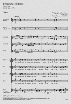 Benedictus sit Deus Pater KV117 (W.A. Mozart) 