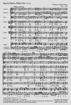 Sancta Maria, Mater Dei KV273 (W.A. Mozart) 