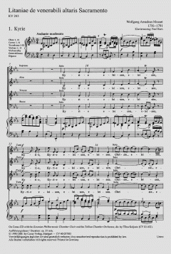 Litaniae de venerabili altaris Sacramento (W.A. Mozart) 