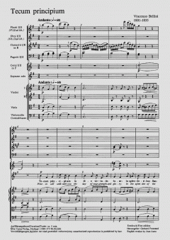 Tecum principium von Vincenco Bellini 