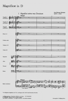 Magnificat in D-Dur ZWV 108 (Jan Dismas Zelenka) 