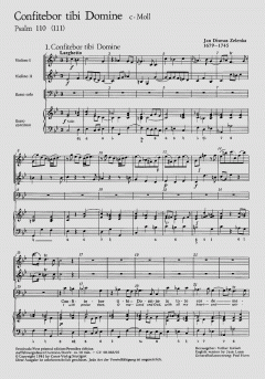 Confitebor tibi Domine ZWV71 (Jan Dismas Zelenka) 