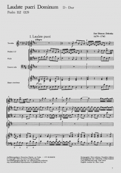 Laudate pueri Dominum in D-Dur ZWV81 (Jan Dismas Zelenka) 