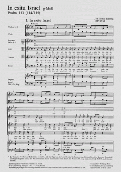 In exitu Israel ZWV84 (Jan Dismas Zelenka) 