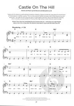 Really Easy Piano: 40 Ed Sheeran Songs 