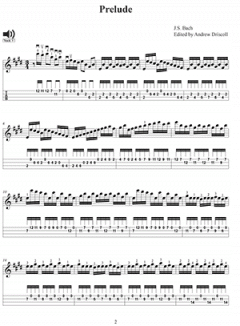 Bach E Major Prelude for Partita No. 3 von Andrew Driscoll 