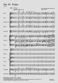 Der 95. Psalm op. 46 von Felix Mendelssohn Bartholdy 
