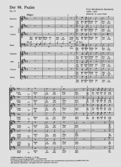 Der 98. Psalm op. 91 (Felix Mendelssohn Bartholdy) 