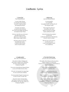 5 Lieder op. 39 von Richard Strauss 