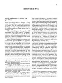 Greeting Cards - 21 pezzi per chitarra von Mario Castelnuovo-Tedesco 