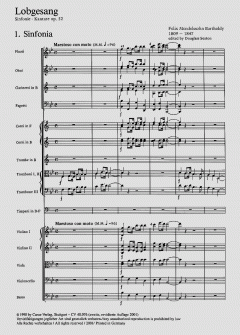 Lobgesang op. 52 von Felix Mendelssohn Bartholdy 