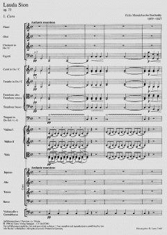 Lauda Sion op. 73 von Felix Mendelssohn Bartholdy 