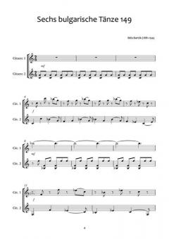 Béla Bartók für Gitarren-Duo 