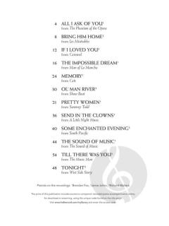 Broadway Songs for Classical Players - Clarinet and Piano 