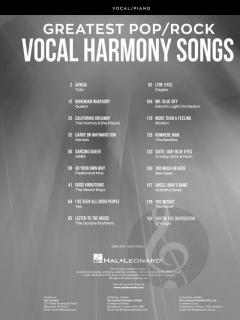 Greatest Pop/Rock Vocal Harmony Songs 