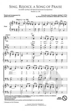 Sing, Rejoice, a Song of Praise von Wolfgang Amadeus Mozart 