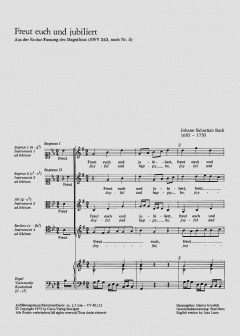 Freut euch und jubiliert BWV 243a (J.S. Bach) 
