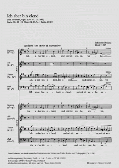 Ich aber bin elend; Ach, arme Welt (Johannes Brahms) 