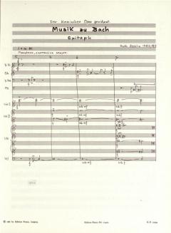 Musik zu Bach von Ruth Zechlin 