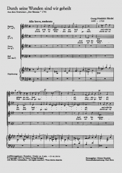 Durch seine Wunden sind wir geheilt von Georg Friedrich Händel (Download) 