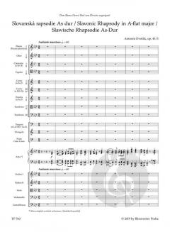 Slawische Rhapsodie As-Dur op. 45/3 von Antonín Dvořák 