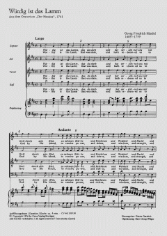 Würdig ist das Lamm (Georg Friedrich Händel) 