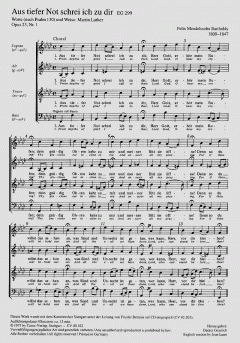 Aus tiefer Not schrei ich zu dir op. 23 (Felix Mendelssohn Bartholdy) 