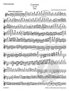 Konzert e-Moll op. 64 für Violine und Orchester von Felix Mendelssohn Bartholdy im Alle Noten Shop kaufen