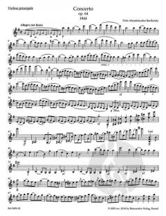 Konzert e-Moll op. 64 für Violine und Orchester von Felix Mendelssohn Bartholdy im Alle Noten Shop kaufen
