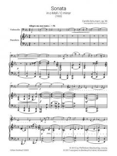 Sonate Nr. 2 c-moll op. 99 von Camillo Schumann 